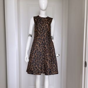Carolina Herrera Leopard Print Dress Size 6